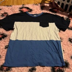 Tommy Hilfiger Black and White Short Sleeve Tee